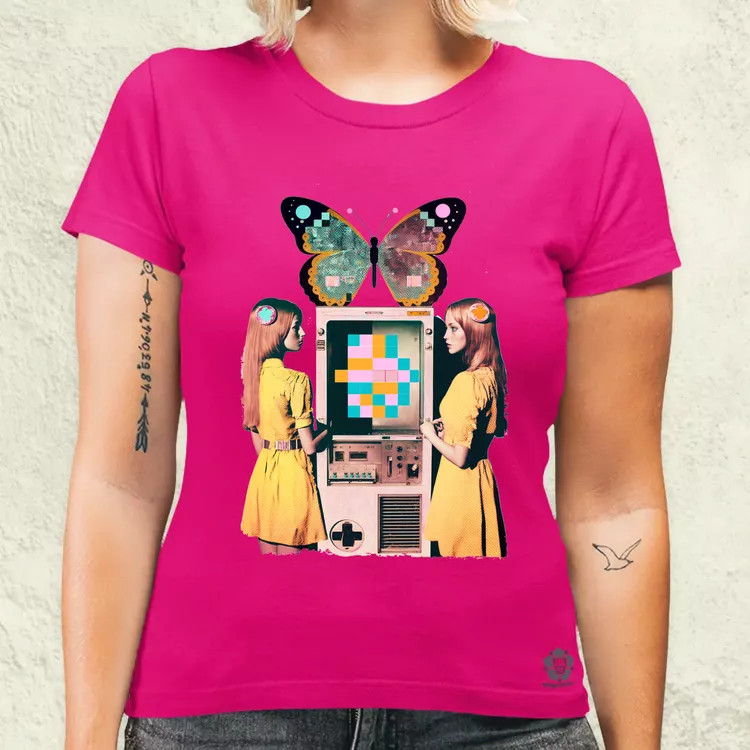 Számítástechnika születése szürrealista pop art v1 női póló