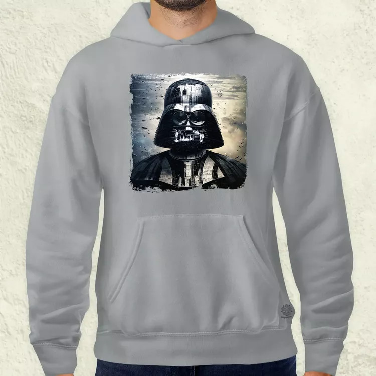 Pareidolia Darth Vader Halálcsillag fantázia v2 férfi pulóver