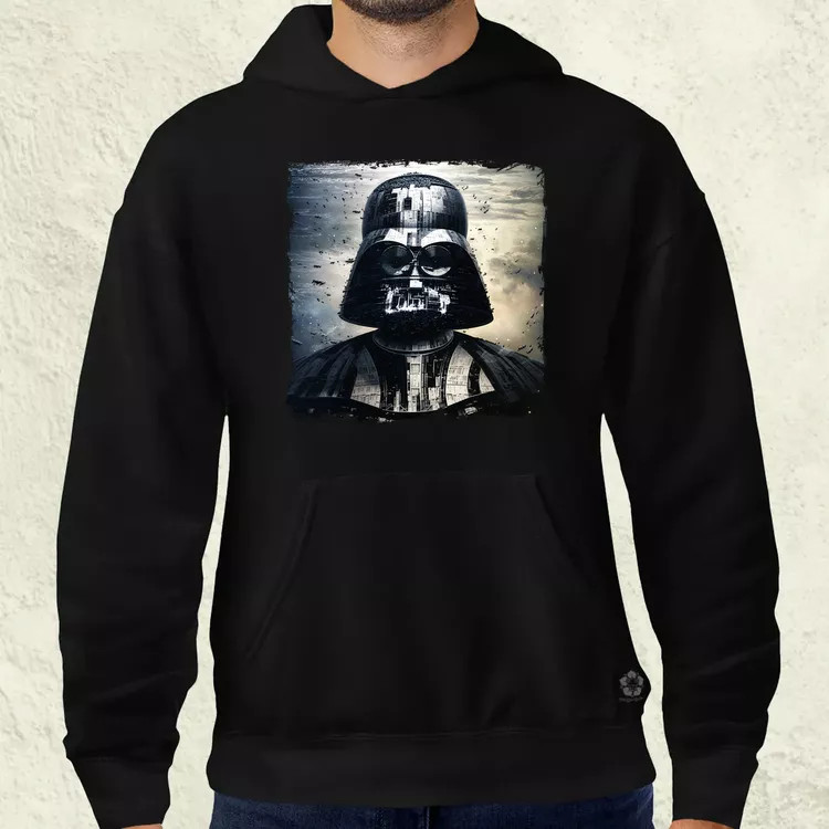 Pareidolia Darth Vader Halálcsillag fantázia v2 férfi pulóver