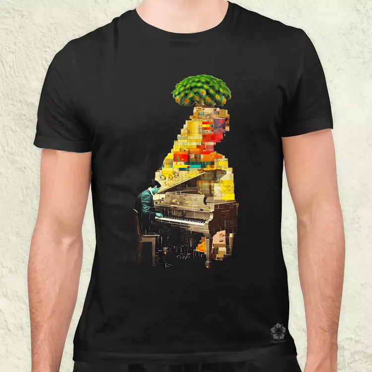 Szürreál pop art fantázia v10 férfi póló