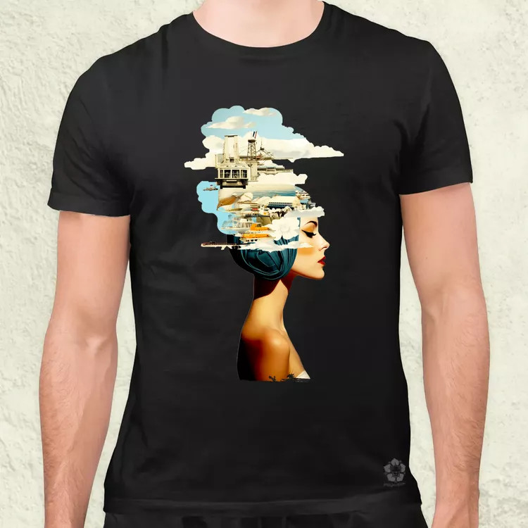 Szürreál pop art fantázia v2 férfi póló