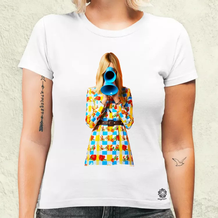 Szürreál pop art fantázia v3 női póló