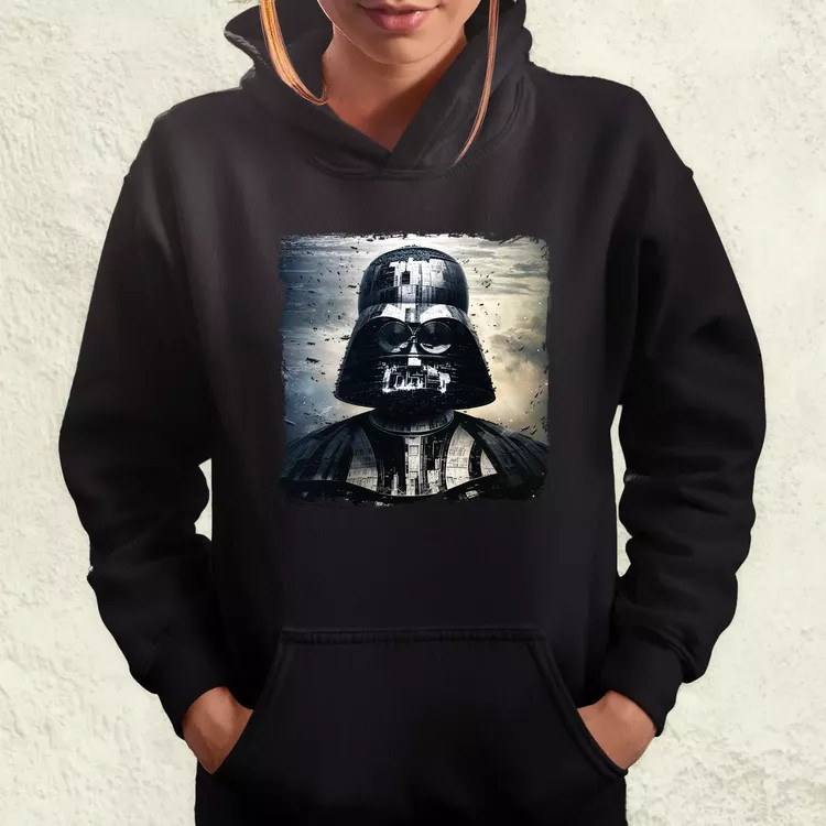 Pareidolia Darth Vader Halálcsillag fantázia v2 női pulóver