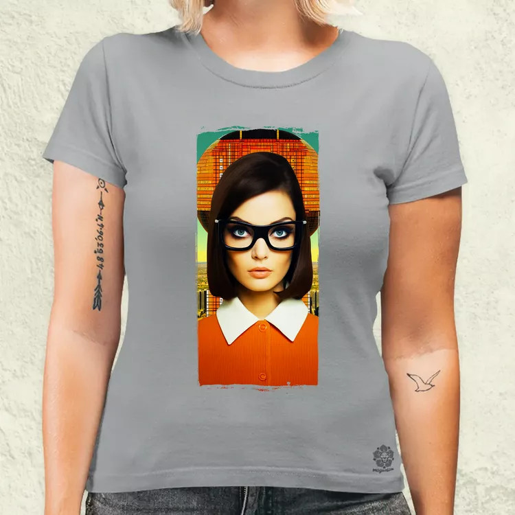 Szürreál pop art fantázia v4 női póló