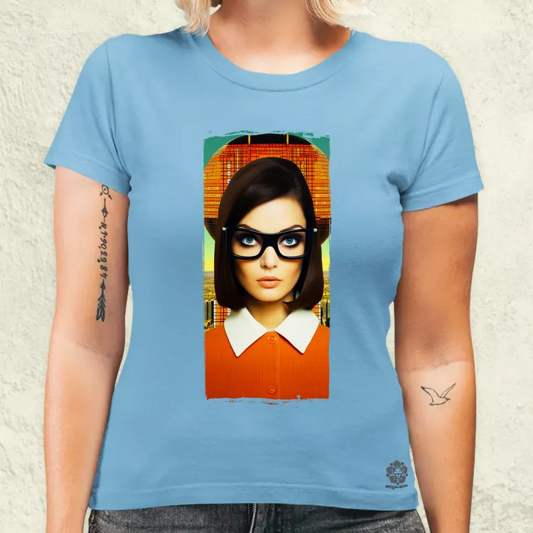 Szürreál pop art fantázia v4 női póló