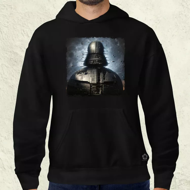Pareidolia Darth Vader Halálcsillag fantázia v3 férfi pulóver