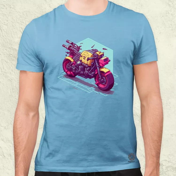 Cyberpunk motor férfi póló