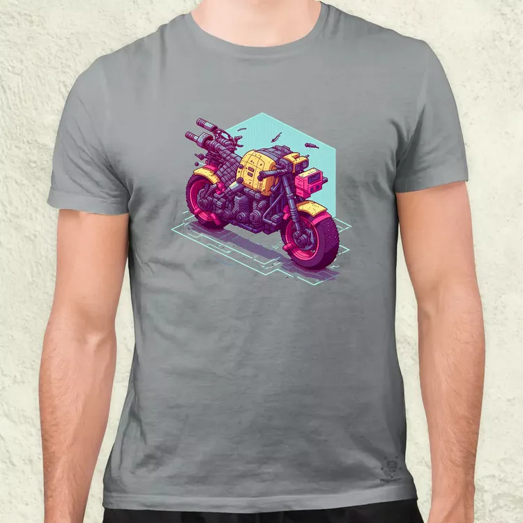Cyberpunk motor férfi póló