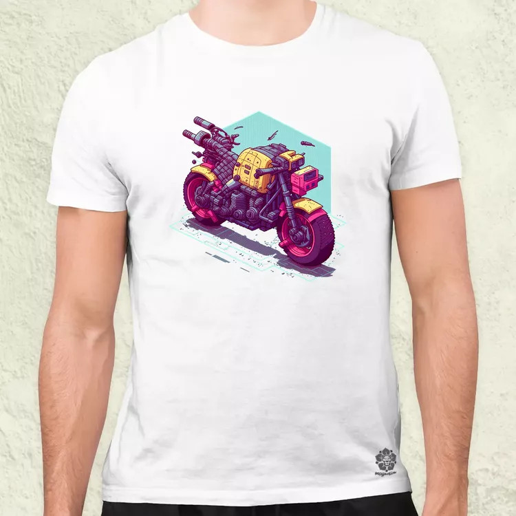 Cyberpunk motor férfi póló