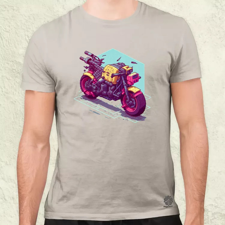 Cyberpunk motor férfi póló