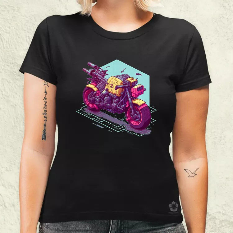 Cyberpunk motor női póló