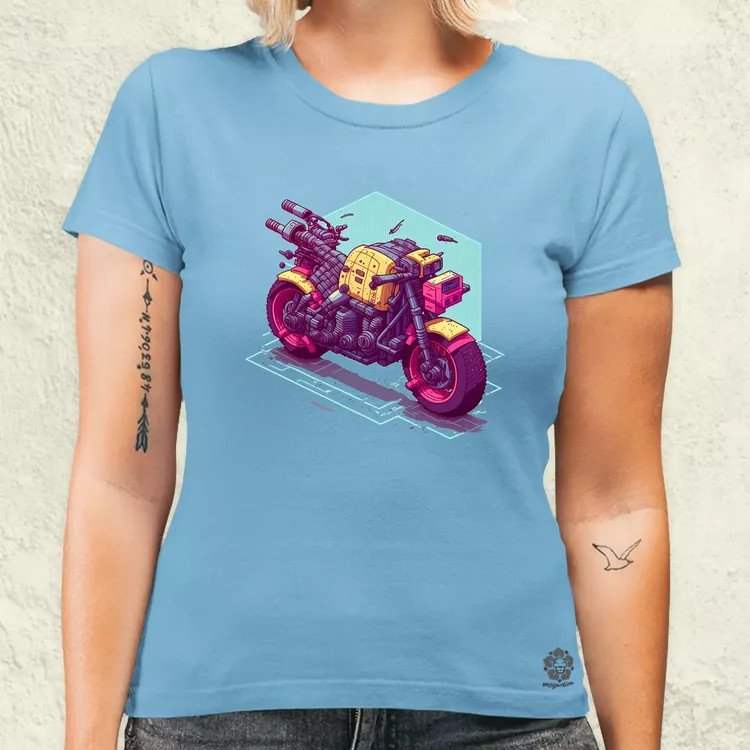 Cyberpunk motor női póló