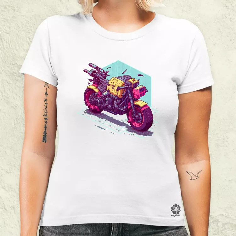 Cyberpunk motor női póló