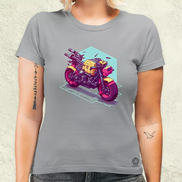 Cyberpunk motor női póló
