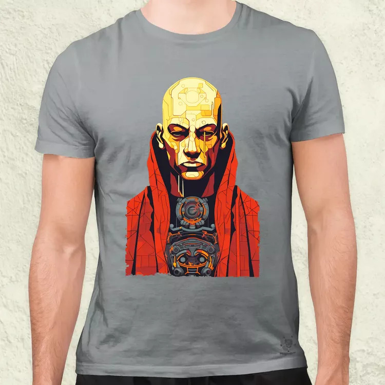 Cyberpunk szerzetes v1 férfi póló
