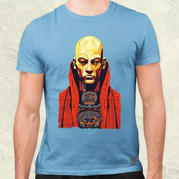 Cyberpunk szerzetes v1 férfi póló