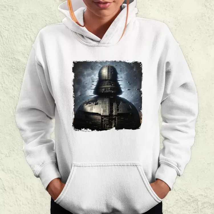 Pareidolia Darth Vader Halálcsillag fantázia v3 női pulóver