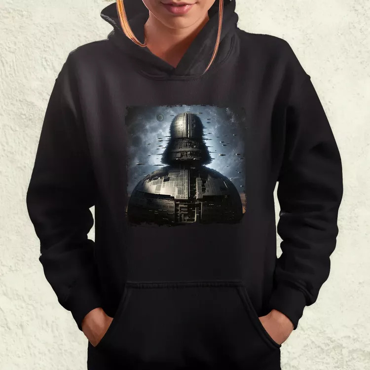 Pareidolia Darth Vader Halálcsillag fantázia v3 női pulóver