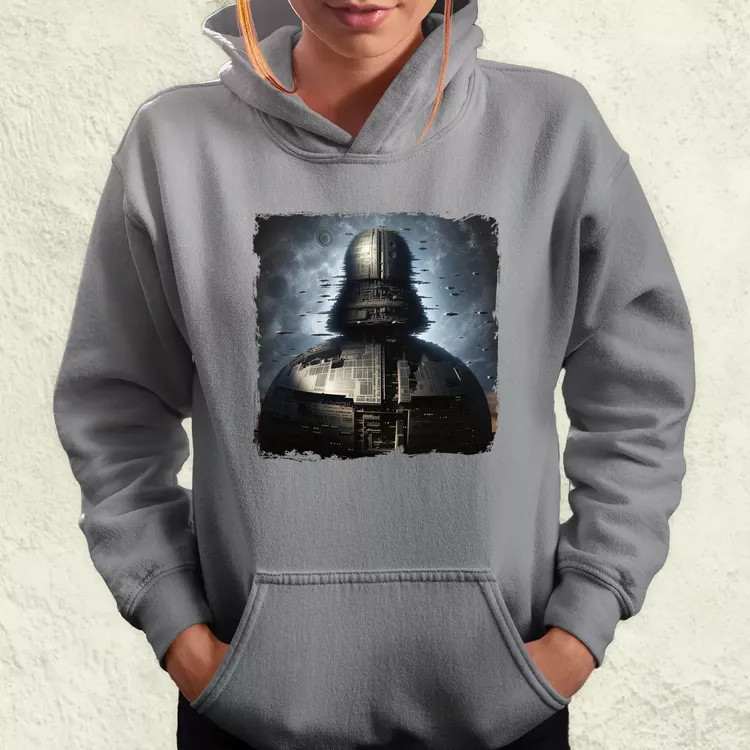 Pareidolia Darth Vader Halálcsillag fantázia v3 női pulóver