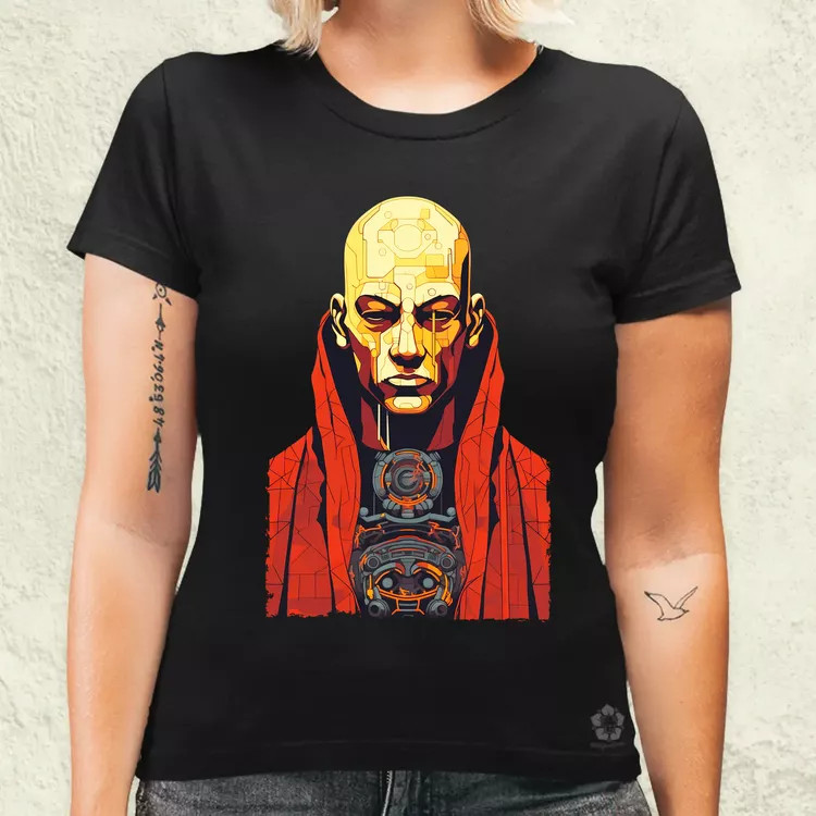 Cyberpunk szerzetes v1 női póló
