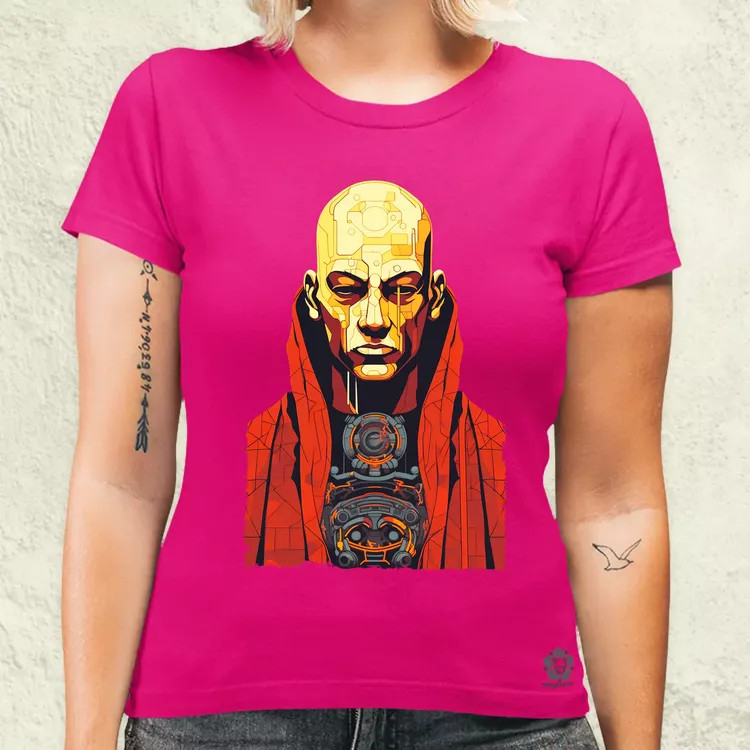 Cyberpunk szerzetes v1 női póló