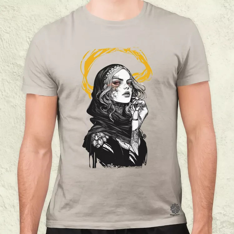 Dark cyberpunk portré v11 férfi póló