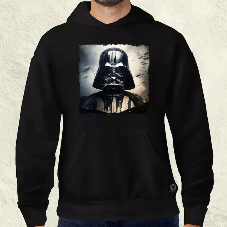 Pareidolia Darth Vader Halálcsillag fantázia v4 férfi pulóver