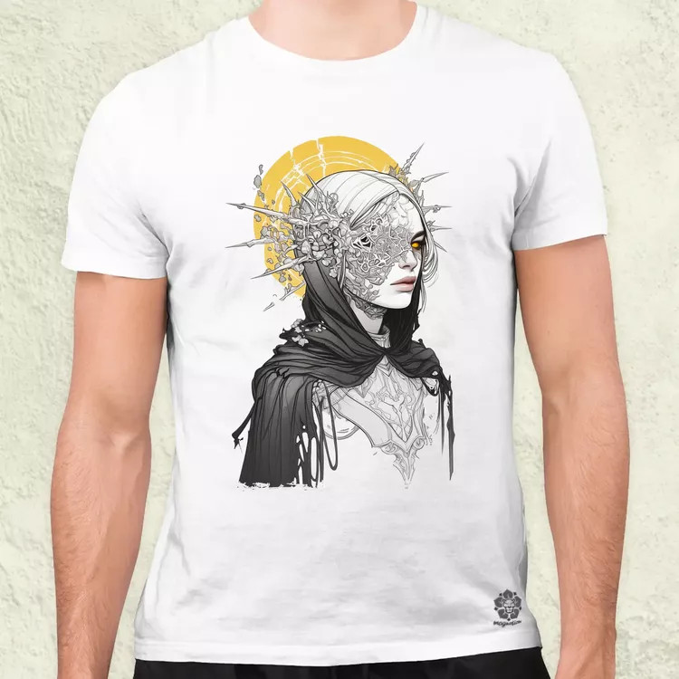 Dark cyberpunk portré v18 férfi póló