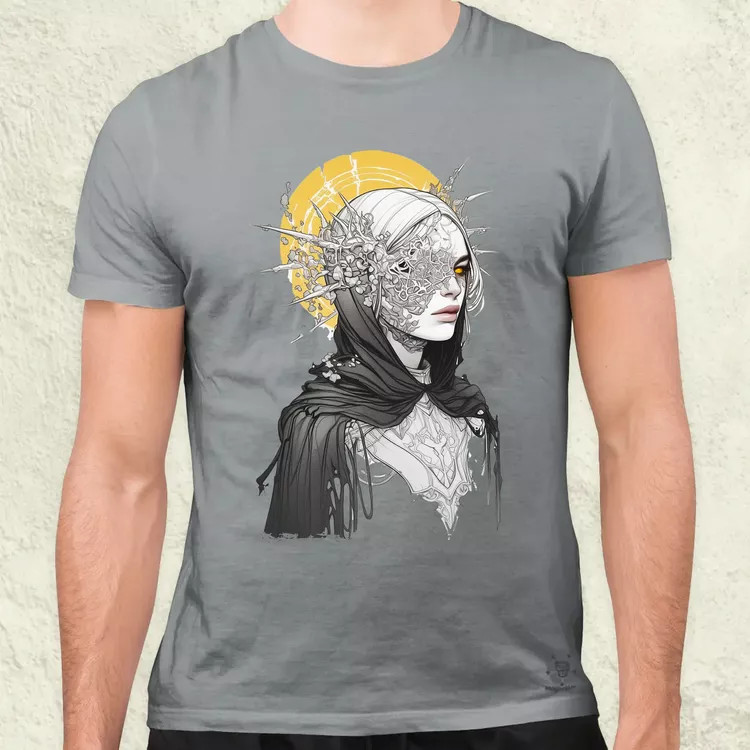 Dark cyberpunk portré v18 férfi póló