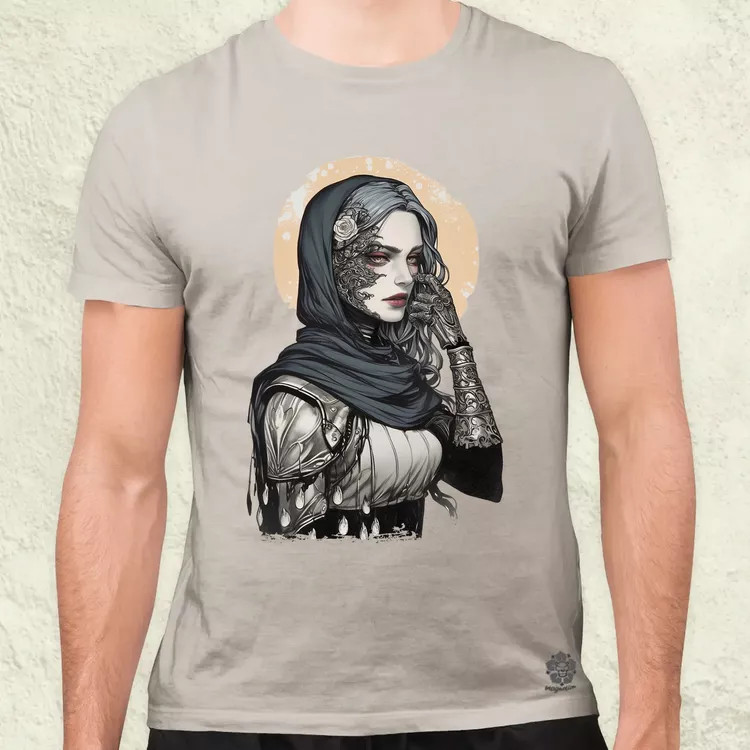 Dark cyberpunk portré v3 férfi póló