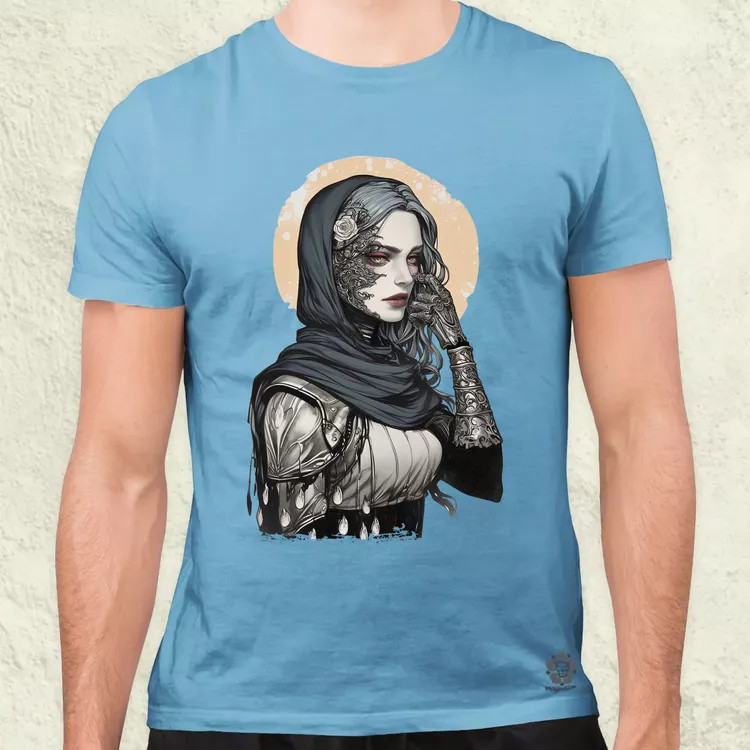 Dark cyberpunk portré v3 férfi póló
