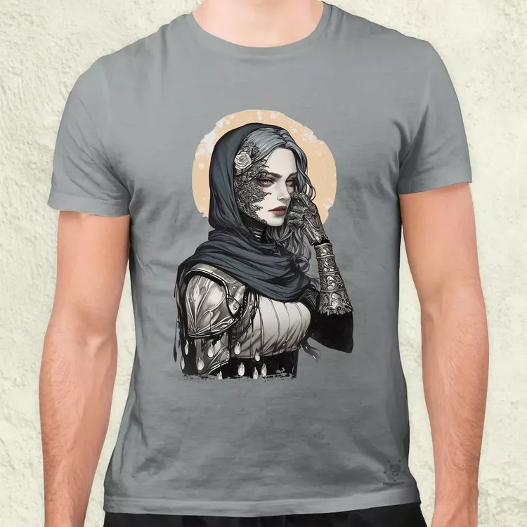 Dark cyberpunk portré v3 férfi póló