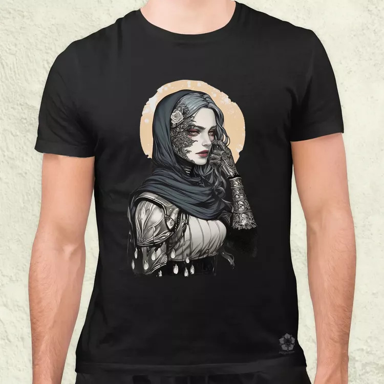Dark cyberpunk portré v3 férfi póló