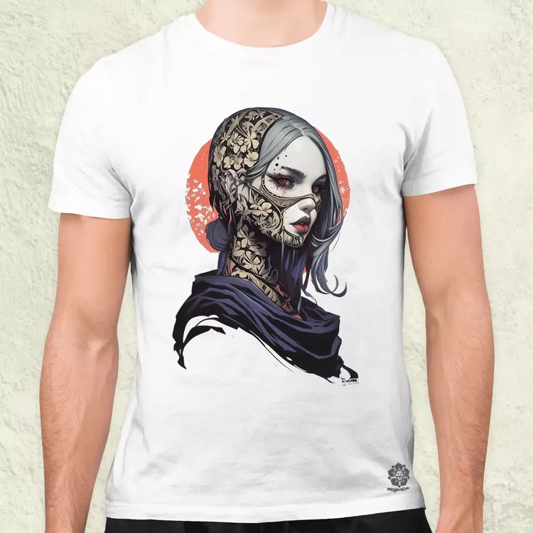 Dark cyberpunk portré v5 férfi póló