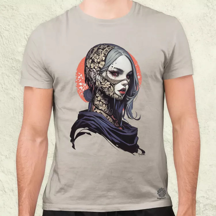 Dark cyberpunk portré v5 férfi póló