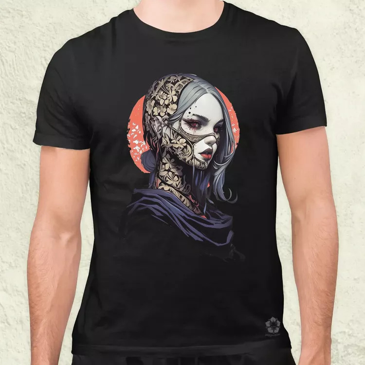 Dark cyberpunk portré v5 férfi póló