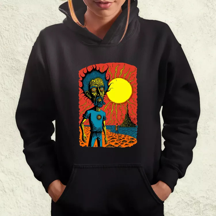 Basil Wolverton fanart v2 női pulóver