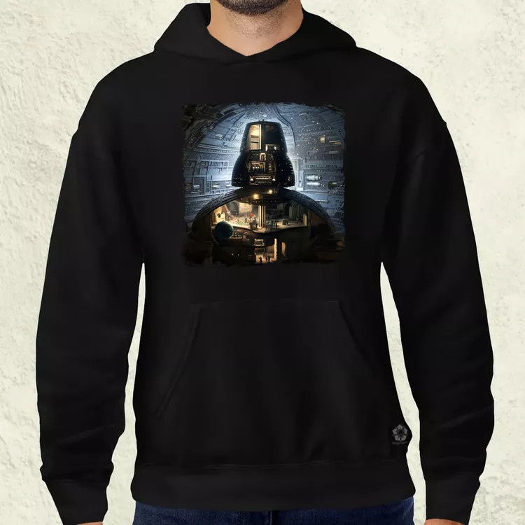 Pareidolia Darth Vader Halálcsillag fantázia v7 férfi pulóver