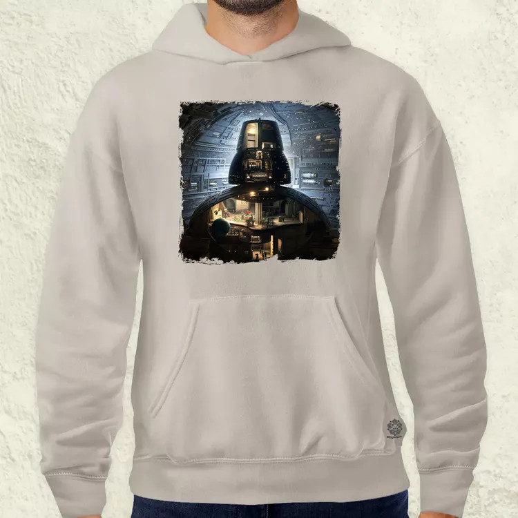 Pareidolia Darth Vader Halálcsillag fantázia v7 férfi pulóver