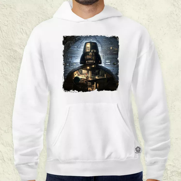Pareidolia Darth Vader Halálcsillag fantázia v7 férfi pulóver