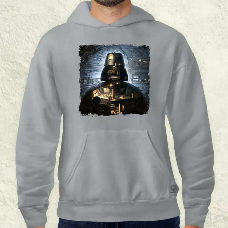 Pareidolia Darth Vader Halálcsillag fantázia v7 férfi pulóver