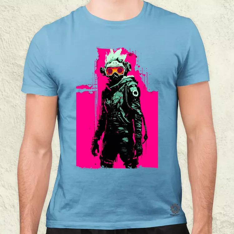 Kiborg srác v24 férfi póló