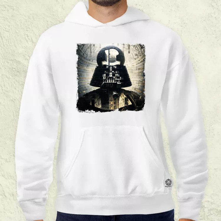 Pareidolia Darth Vader Halálcsillag fantázia v8 férfi pulóver