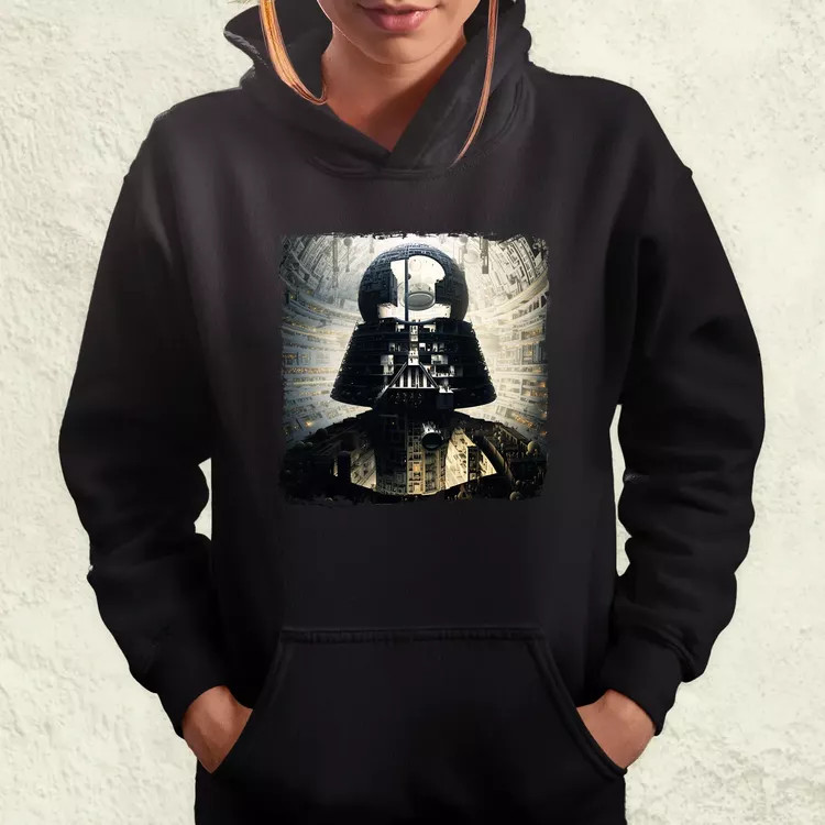 Pareidolia Darth Vader Halálcsillag fantázia v8 női pulóver