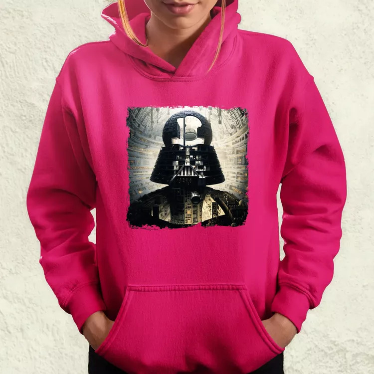 Pareidolia Darth Vader Halálcsillag fantázia v8 női pulóver