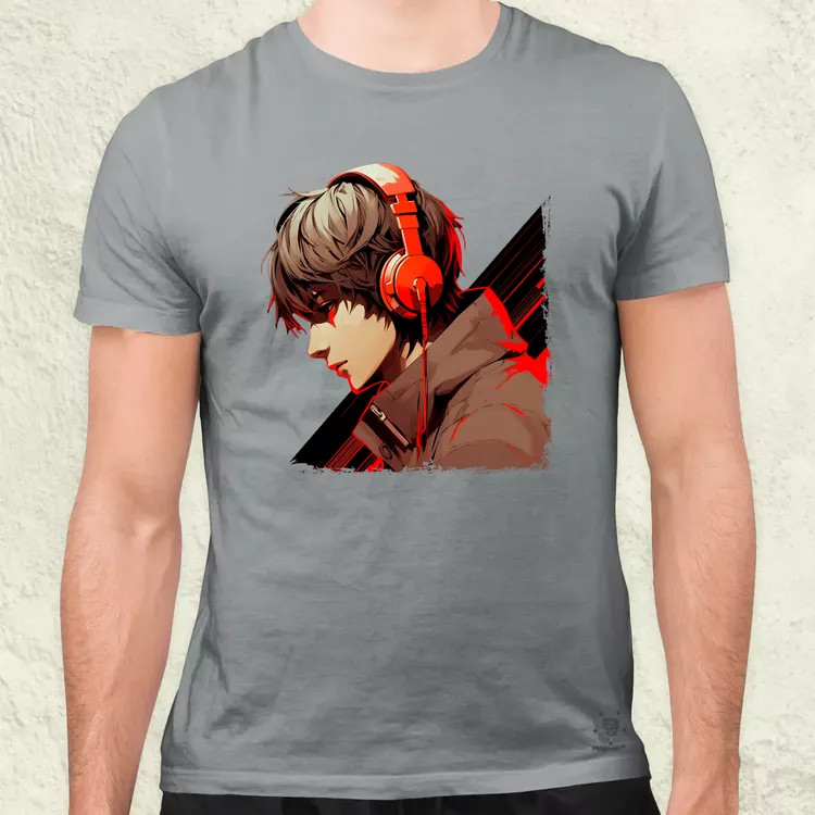 Minimalista Cyberpunk srác v2 férfi póló