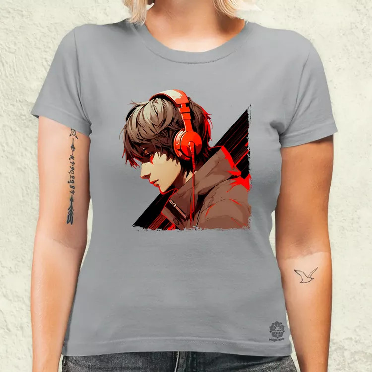 Minimalista Cyberpunk srác v2 női póló