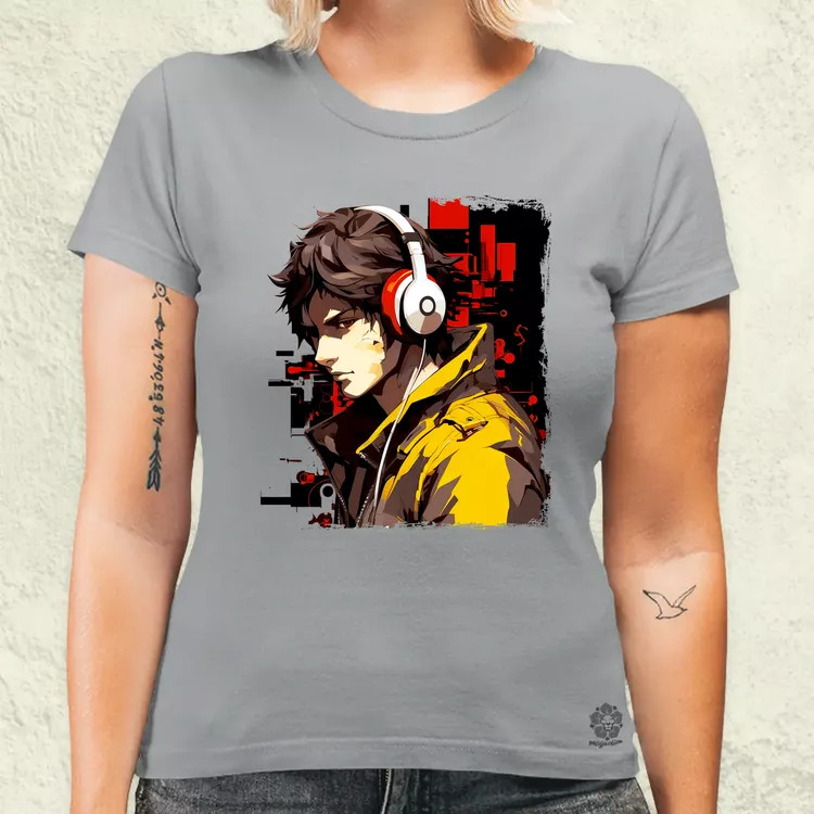 Minimalista Cyberpunk srác v3 női póló