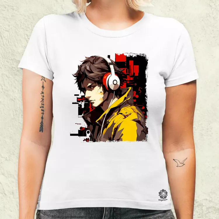 Minimalista Cyberpunk srác v3 női póló