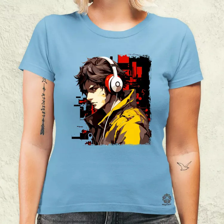 Minimalista Cyberpunk srác v3 női póló